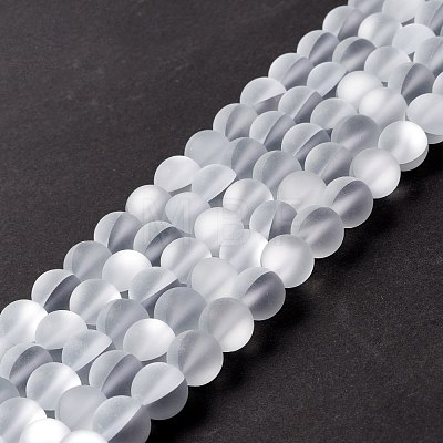Synthetic Moonstone Beads Strands G-E573-01C-16-1