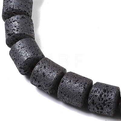 Frosted Natural Lava Rock Beads Strands G-E618-02C-1