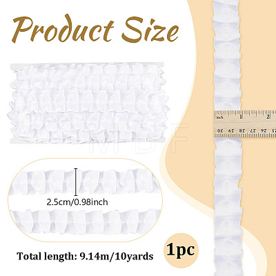 10Yards Polyester Wrinkle Ribbon OCOR-OC0001-99A-1