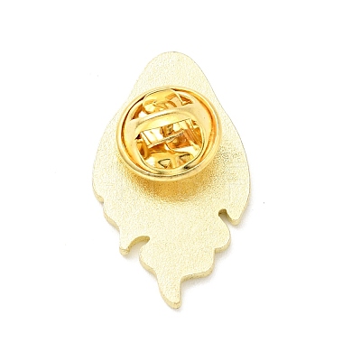 Ghost with Flower Enamel Pin JEWB-G014-C03-1