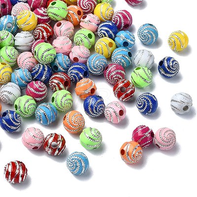 Plating Acrylic Beads PACR-YW0001-20-1