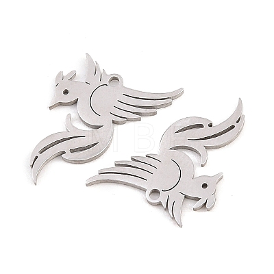 304 Stainless Steel Pendants STAS-E521-07P-08-1