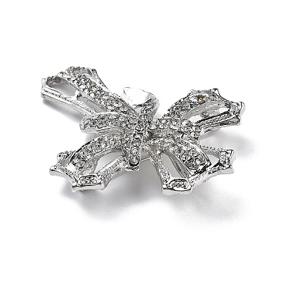 Cross Alloy Rhinestone Brooch Pins JEWB-Z034-06P-02-1