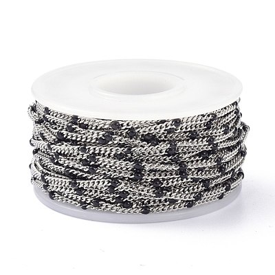 304 Stainless Steel Enamel Curb Chains CHS-P013-01P-02-1