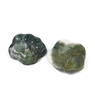 Natural Moss Agate Carved Cabochons G-I395-A05-1