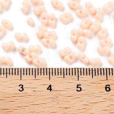 Baking Paint Glass Seed Beads SEED-A033-04J-1