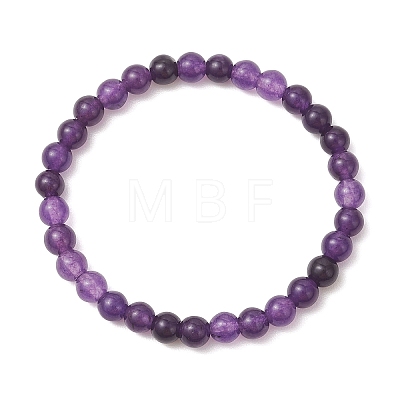 Natural Quartz Beaded Stretch Bracelets for Women Men BJEW-JB12965-01-1