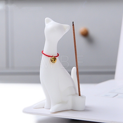 Cat Ceramic Incense Burners Holder PW-WGA6884-03-1