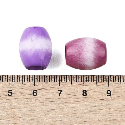 Opaque Acrylic European Beads OACR-Z036-04A-1