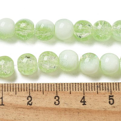 Crackle Glass Beads Strands GLAA-U001-8mm-09-1