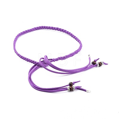 (Jewelry Parties Factory Sale)Adjustable Faux Suede Cord Lariat Necklaces NJEW-JN02538-02-1