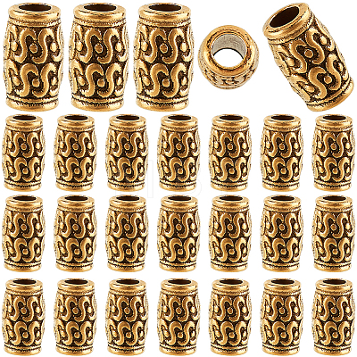 100Pcs Tibetan Style Zinc Alloy Beads FIND-SP0001-95B-1
