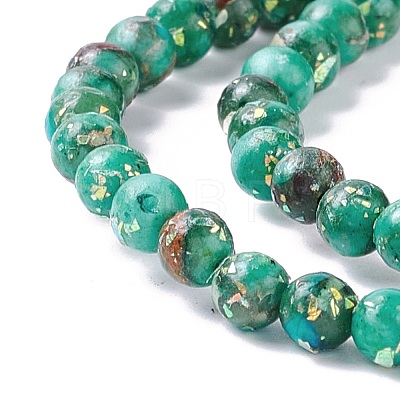 Assembled Natural Imperial Jasper & Synthetic Opal Beads Strands G-K317-A19-01-1