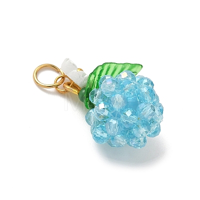 Transparent Glass Pendants PALLOY-MZ00905-03-1