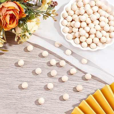 150Pcs Unfinished Wood Beads WOOD-PA0001-83A-1