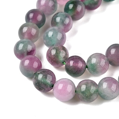 Dyed Natural White Jade Beads Strands G-T138-6mm-210-3-1