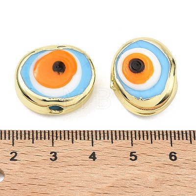 Handmade Evil Eye Lampwork Beads LAMP-D006-08G-1