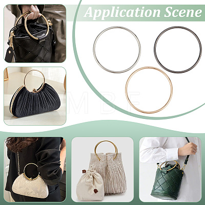 6Pcs 3 Colors Iron Bag Handles FIND-PH0038-61-1