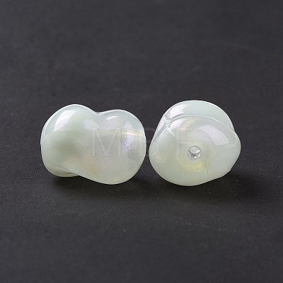 Opaque Acrylic Beads OACR-E015-08G-1