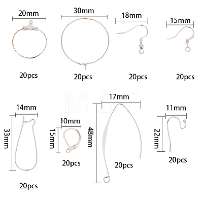 Brass Earring Findings KK-SC0001-04-1