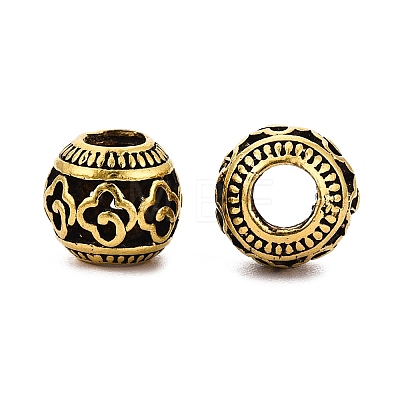 Tibetan Style Alloy European Beads FIND-Q121-17AG-1
