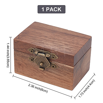 Rectangle Vintage Wood Ring Storage Boxes CON-WH0087-85B-1