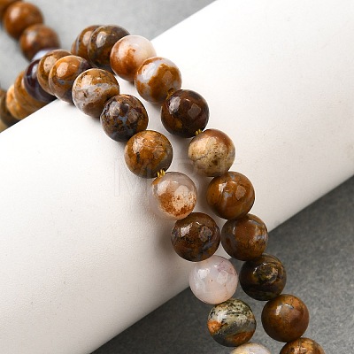 Natural African Opal Beads Strands G-S390-06-6mm-1