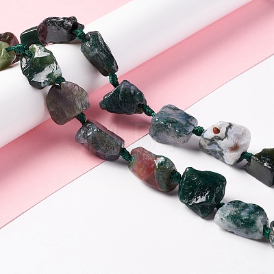 Natural Indian Agate Beads Strands G-B024-04-1