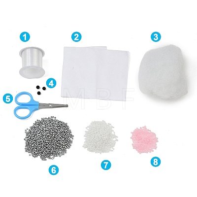 3D Cat DIY Animal Beading Embroidery Kit AC-CBA6750-06-1