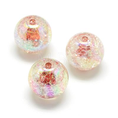 Crackle Style Acrylic Beads MACR-S825-20mm-B-1