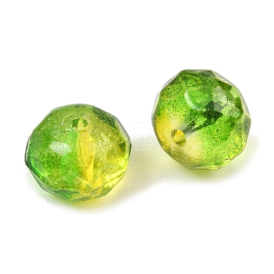 Two-Tone Transparent Acrylic Beads AC-CBAE44E-01A-03-1