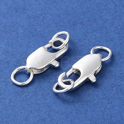 Rack Plating Brass Lobster Claw Clasps KK-F090-24S-02-1