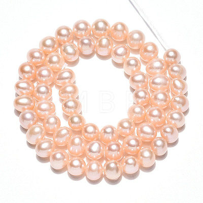 Natural Cultured Freshwater Pearl Beads Strands PEAR-N016-07B-01-1