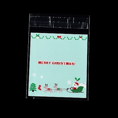 Christmas Theme Plastic Bakeware Bag OPP-Q004-03J-1