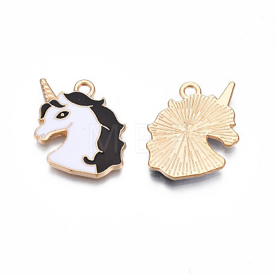 Alloy Enamel Pendants ENAM-S130-20-1