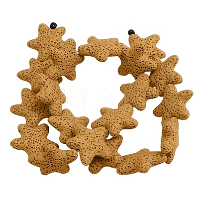 Natural Lava Rock Beads Strands G915-6-1