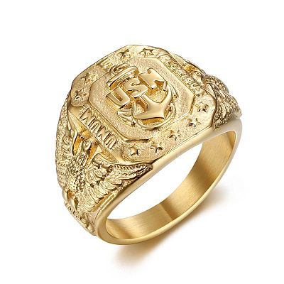 304 Stainless Steel Finger Rings for Men WG95800-04-1