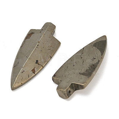 Arrowhead Natural Pyrite Pendants G-I125-44-1