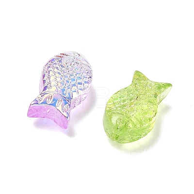 Ocean Theme Electroplate Transparent Glass Beads GL-CBA9C2A-01D-1
