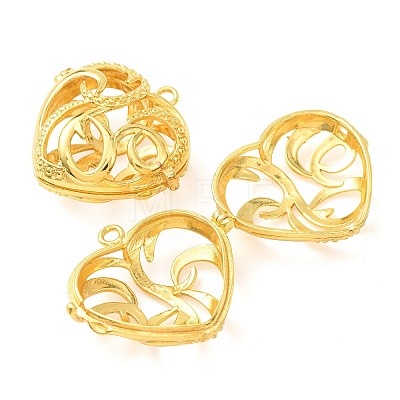 Brass Cage Pendants KK-CBA8ACD-02G-B-1