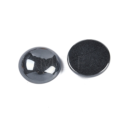 Synthetic Non-magnetic Hematite Cabochons G-T020-18mm-35-1