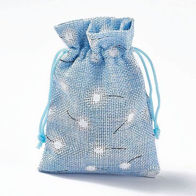 Burlap Packing Pouches Drawstring Bags ABAG-L016-A03-1