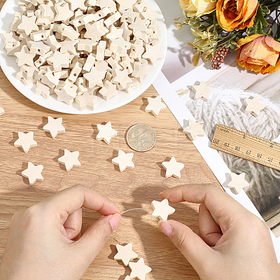 180Pcs Wood Beads WOOD-PA0001-65-1