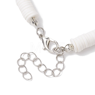 Bohemia Handmade Polymer Clay Heishi Beaded Necklaces NJEW-JN04778-1