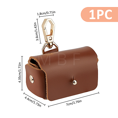 PU Imitation Leather Wedding Ring Pouch ABAG-WH0038-45B-1