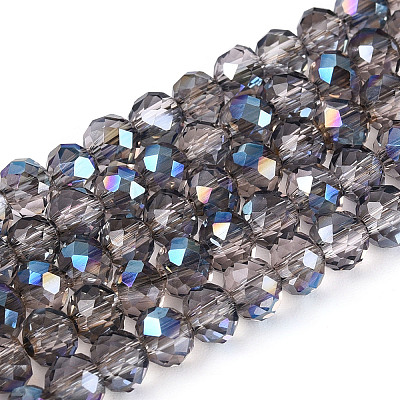 Electroplate Transparent Glass Beads Strands LS-EGLA-N054-T4mm-A01-1