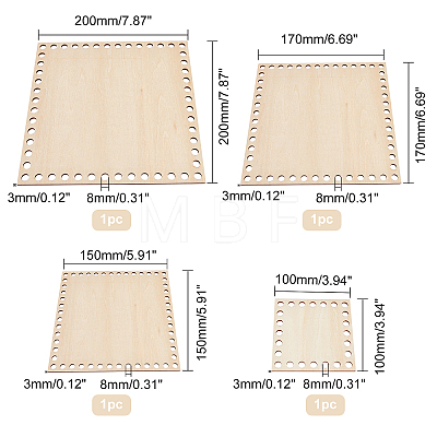 Basswood Blank Board WOOD-WH0015-16-1