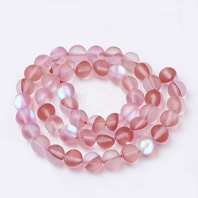 Synthetic Moonstone Beads Strands X-G-S283-6mm-12-1
