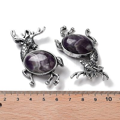 Alloy Elk Brooches JEWB-A021-02AS-04-1