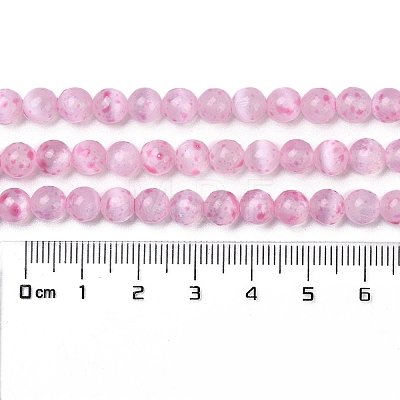 Natural Selenite Beads Strands G-Q162-A01-01B-03-1